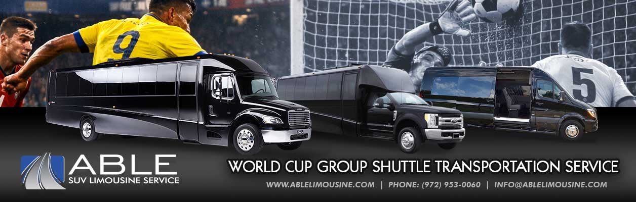 Dallas 2026 World Cup Transportation Limo Services - Group Transportation Dallas 2026 World Cup Transportation Limo Services - Group Transportation